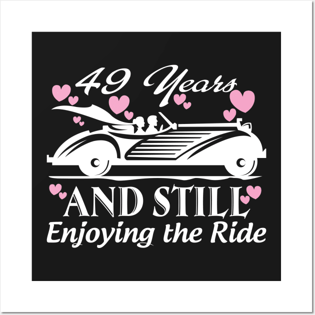 Anniversary Gift 49 years Wedding Marriage Wall Art by rigobertoterry